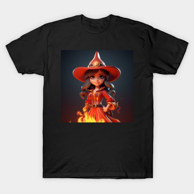 Witch fire fighter T-Shirt by NumberOneEverything